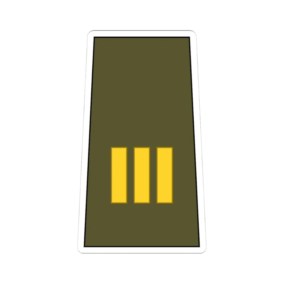 Cuba Army OR 9b (Cuba) (Military Rank) STICKER Vinyl Kiss-Cut Decal 4 Inch White - The Sticker Space