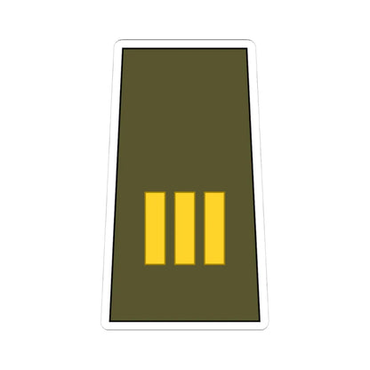 Cuba Army OR 9b (Cuba) (Military Rank) STICKER Vinyl Kiss-Cut Decal 4 Inch White - The Sticker Space