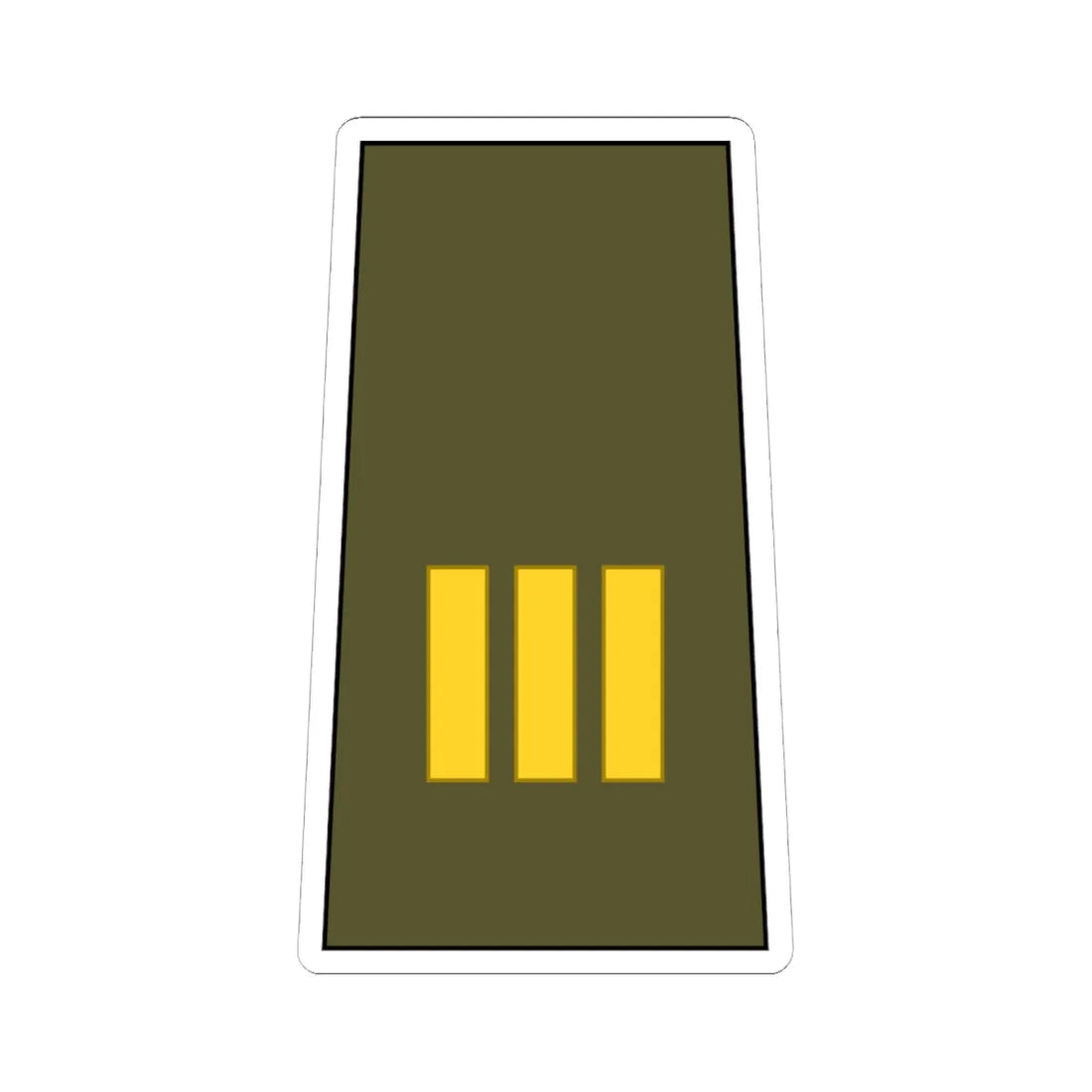 Cuba Army OR 9b (Cuba) (Military Rank) STICKER Vinyl Kiss-Cut Decal 6 Inch White - The Sticker Space