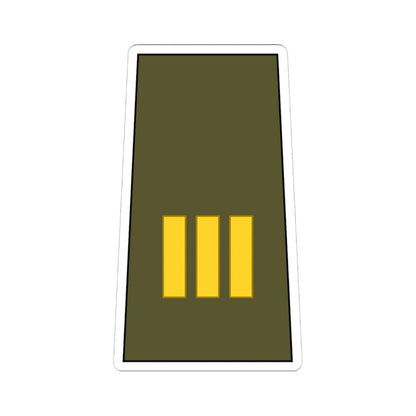 Cuba Army OR 9b (Cuba) (Military Rank) STICKER Vinyl Kiss-Cut Decal 6 Inch White - The Sticker Space