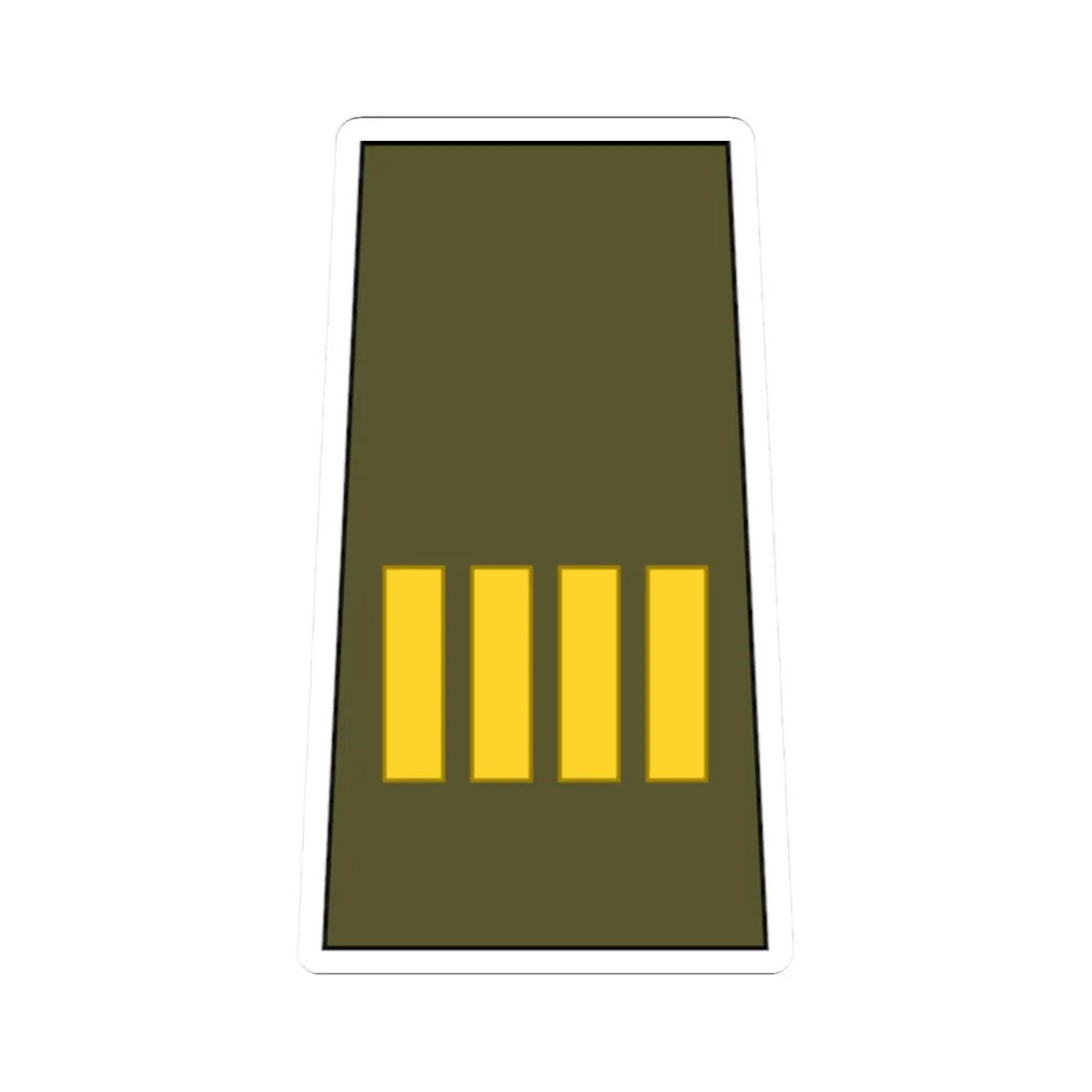 Cuba Army OR 9c (Cuba) (Military Rank) STICKER Vinyl Kiss-Cut Decal 2 Inch White - The Sticker Space