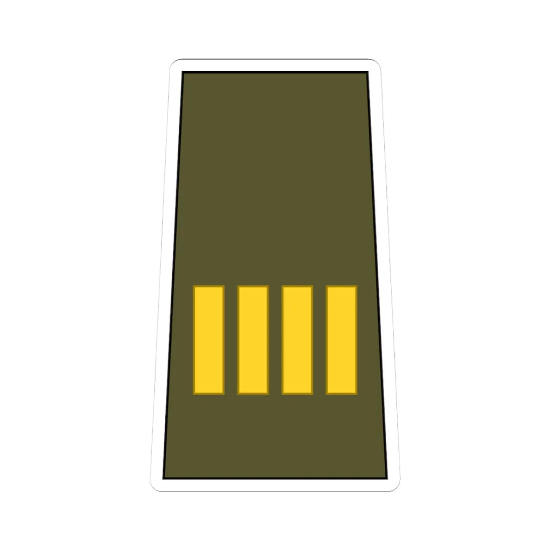 Cuba Army OR 9c (Cuba) (Military Rank) STICKER Vinyl Kiss-Cut Decal 3 Inch White - The Sticker Space