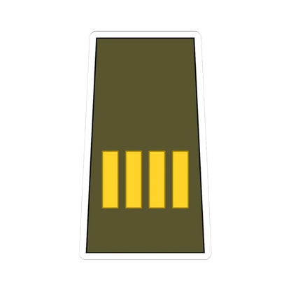 Cuba Army OR 9c (Cuba) (Military Rank) STICKER Vinyl Kiss-Cut Decal 3 Inch White - The Sticker Space