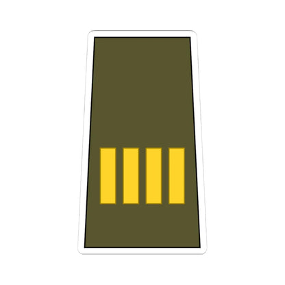 Cuba Army OR 9c (Cuba) (Military Rank) STICKER Vinyl Kiss-Cut Decal 4 Inch White - The Sticker Space