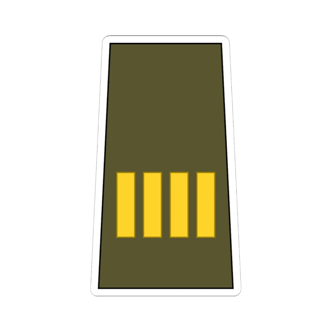 Cuba Army OR 9c (Cuba) (Military Rank) STICKER Vinyl Kiss-Cut Decal 6 Inch White - The Sticker Space