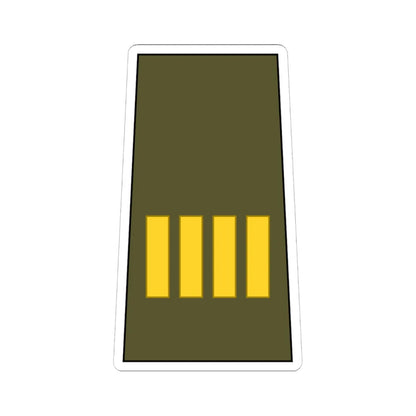 Cuba Army OR 9c (Cuba) (Military Rank) STICKER Vinyl Kiss-Cut Decal 6 Inch White - The Sticker Space