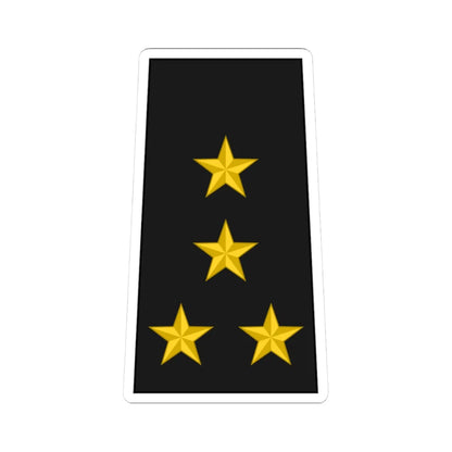 Cuba Navy OF 5b (Cuba) (Military Rank) STICKER Vinyl Kiss-Cut Decal 3 Inch White - The Sticker Space