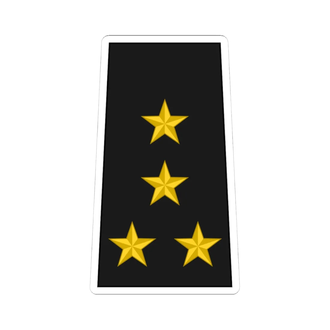 Cuba Navy OF 5b (Cuba) (Military Rank) STICKER Vinyl Kiss-Cut Decal 4 Inch White - The Sticker Space