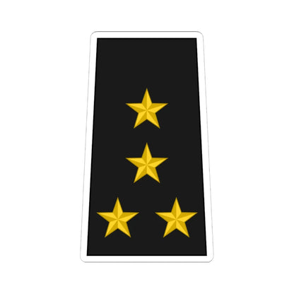 Cuba Navy OF 5b (Cuba) (Military Rank) STICKER Vinyl Kiss-Cut Decal 6 Inch White - The Sticker Space