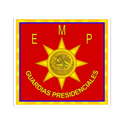 Cuerpo de Guardias Presidenciales Mexico (Mexico) (Coat of Arms) STICKER Vinyl Kiss-Cut Decal 2 Inch White - The Sticker Space