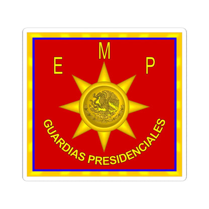 Cuerpo de Guardias Presidenciales Mexico (Mexico) (Coat of Arms) STICKER Vinyl Kiss-Cut Decal 6 Inch White - The Sticker Space