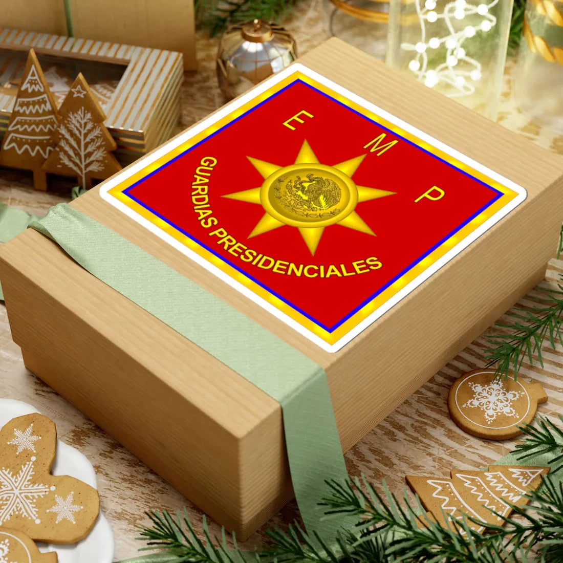 Cuerpo de Guardias Presidenciales Mexico (Mexico) (Coat of Arms) STICKER Vinyl Kiss-Cut Decal - The Sticker Space