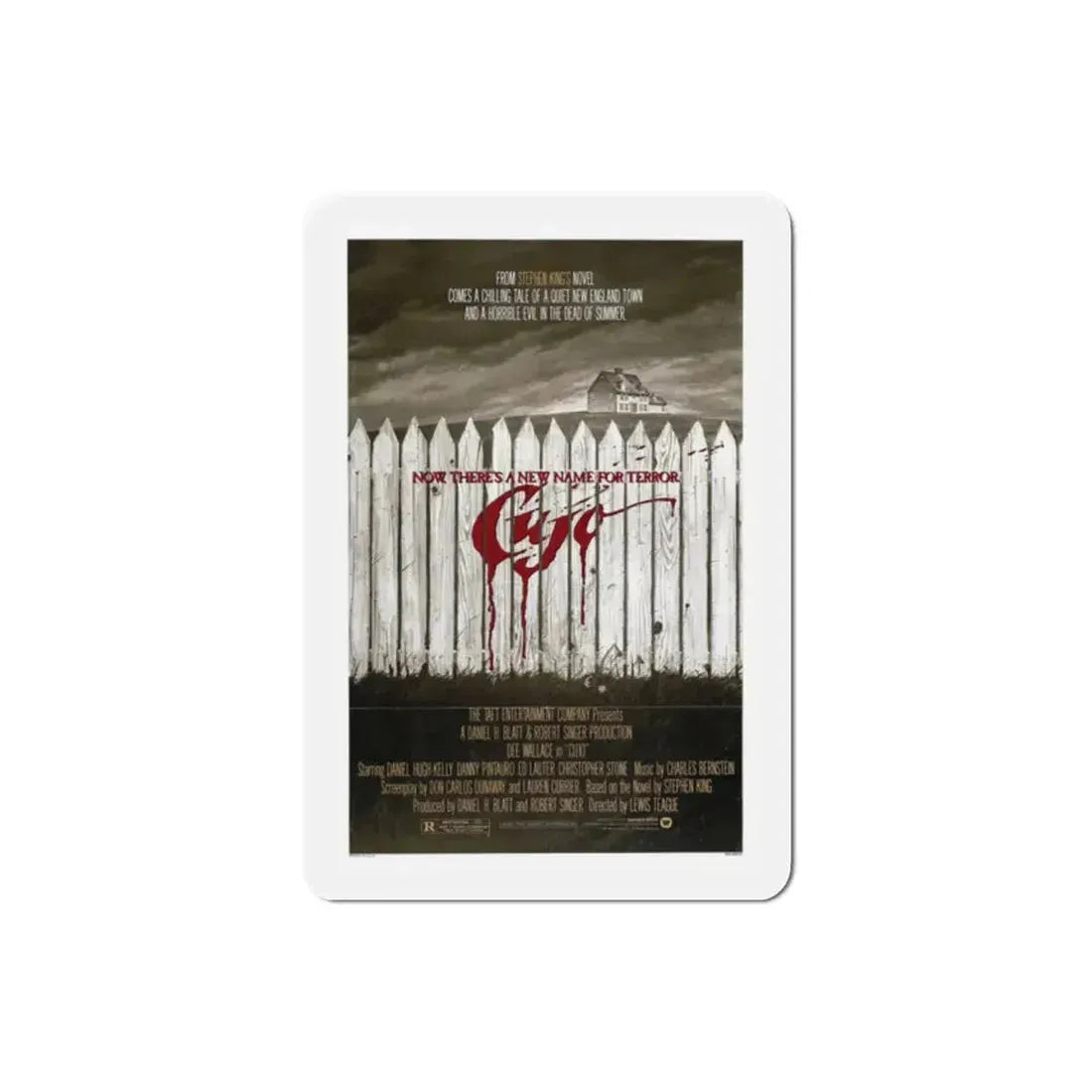 Cujo 1983 Movie Poster Refrigerator Magnet 2 Inch - The Sticker Space
