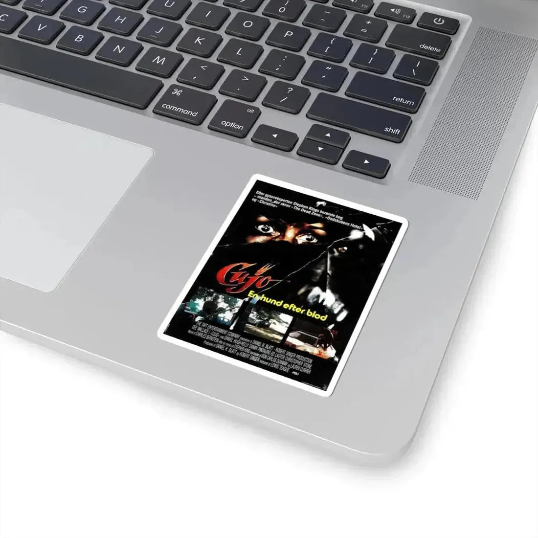 CUJO (DANISH) 1983 Movie Poster - STICKER Vinyl Kiss-Cut Decal - The Sticker Space