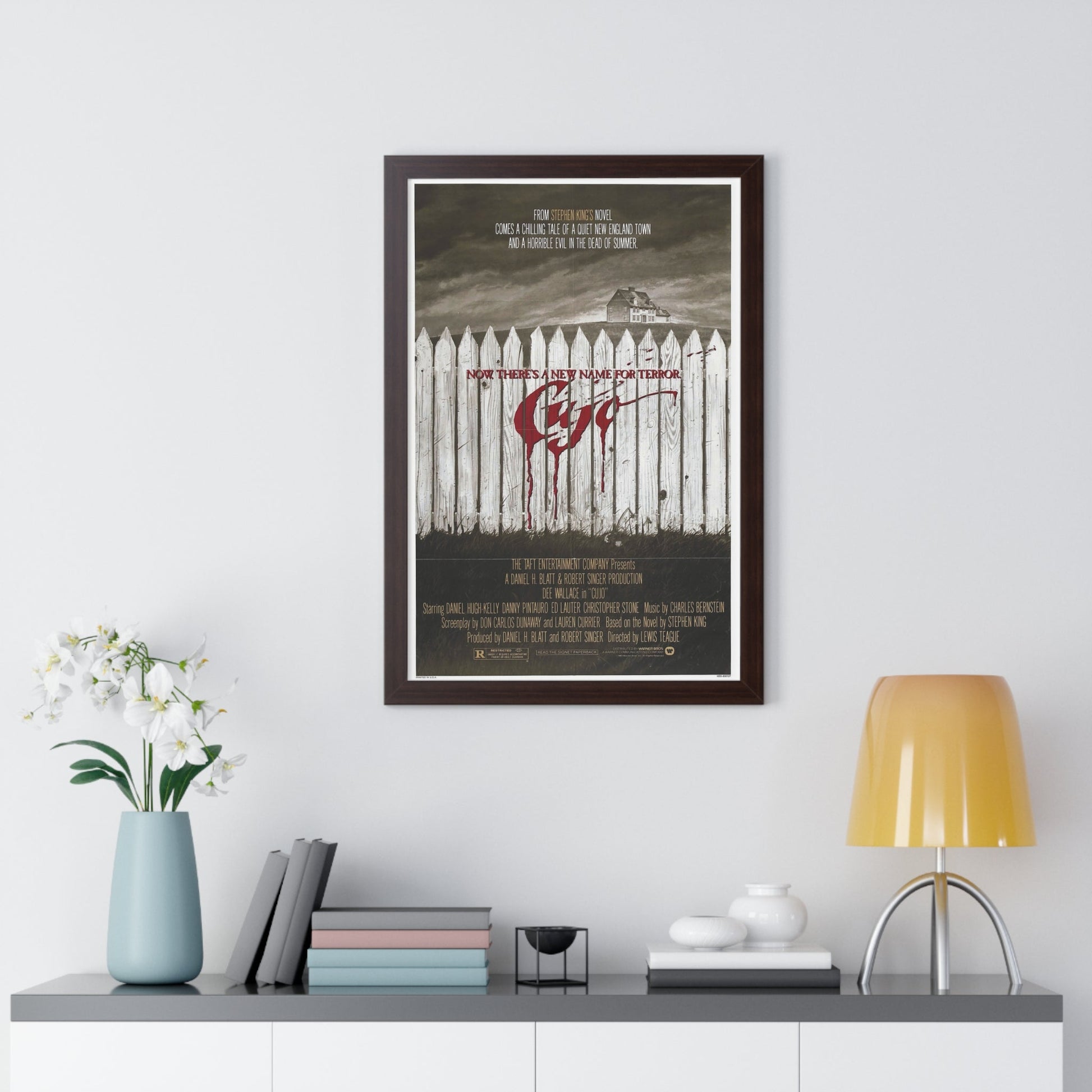 CUJO (TEASER) 1983 - Framed Movie Poster-The Sticker Space