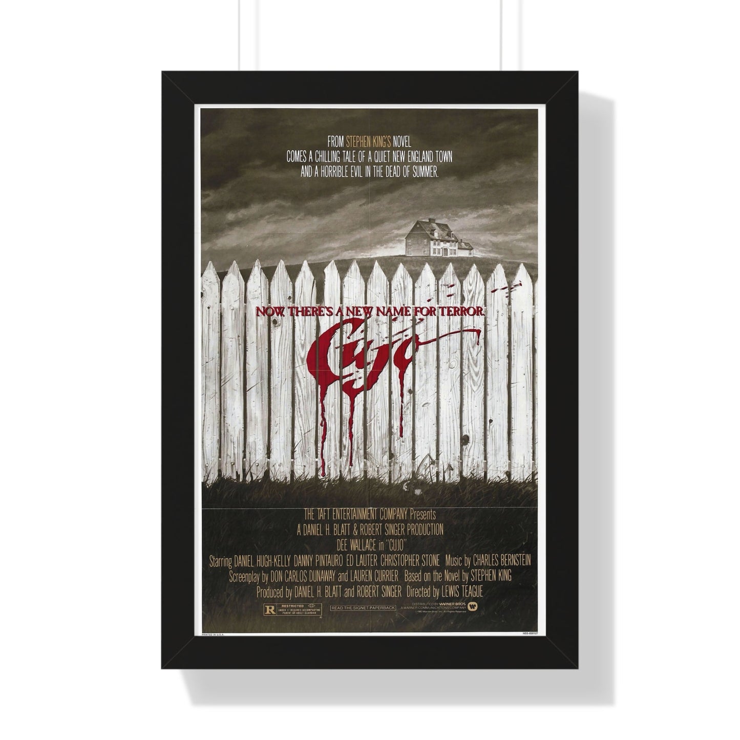 CUJO (TEASER) 1983 - Framed Movie Poster-16″ x 24″-The Sticker Space