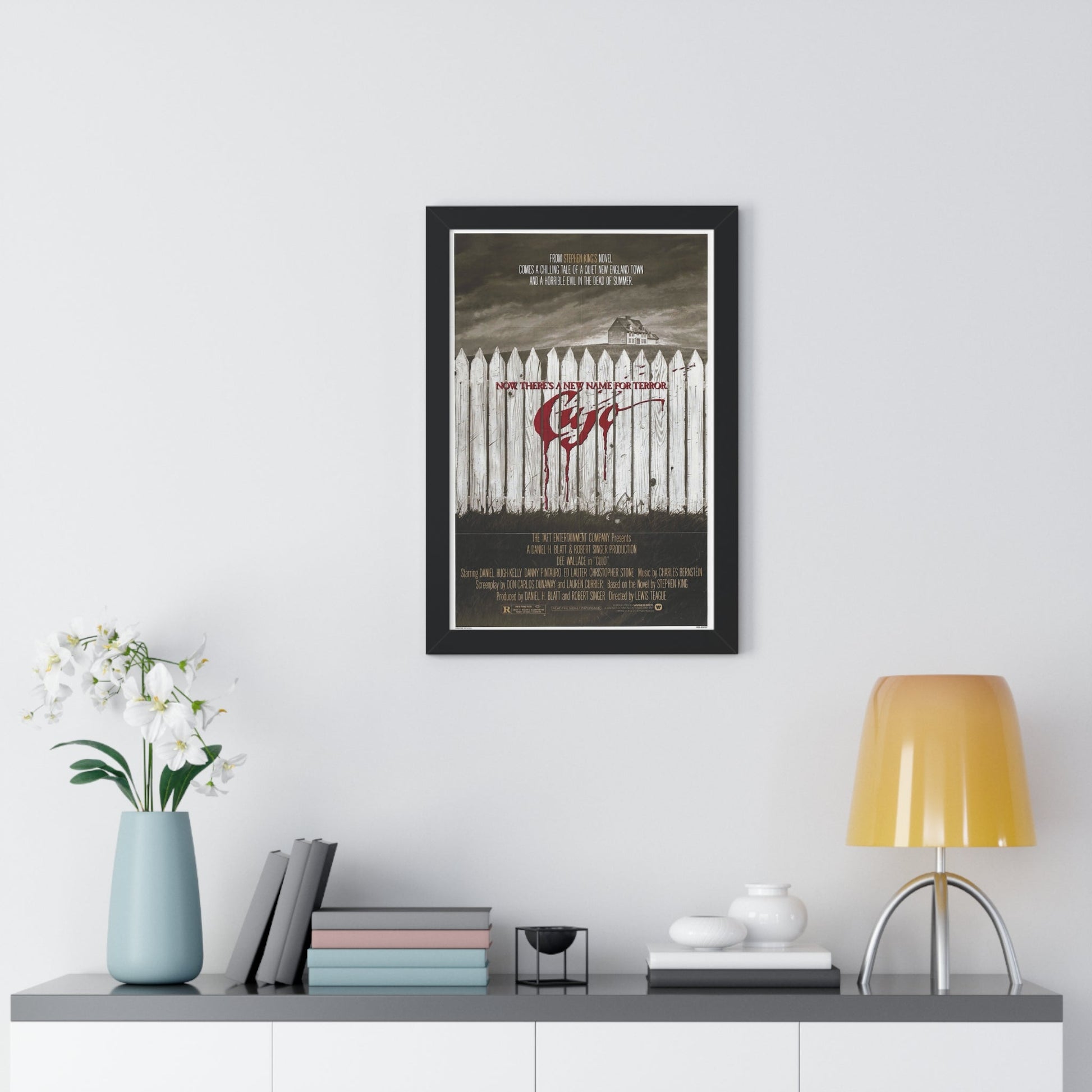 CUJO (TEASER) 1983 - Framed Movie Poster-The Sticker Space