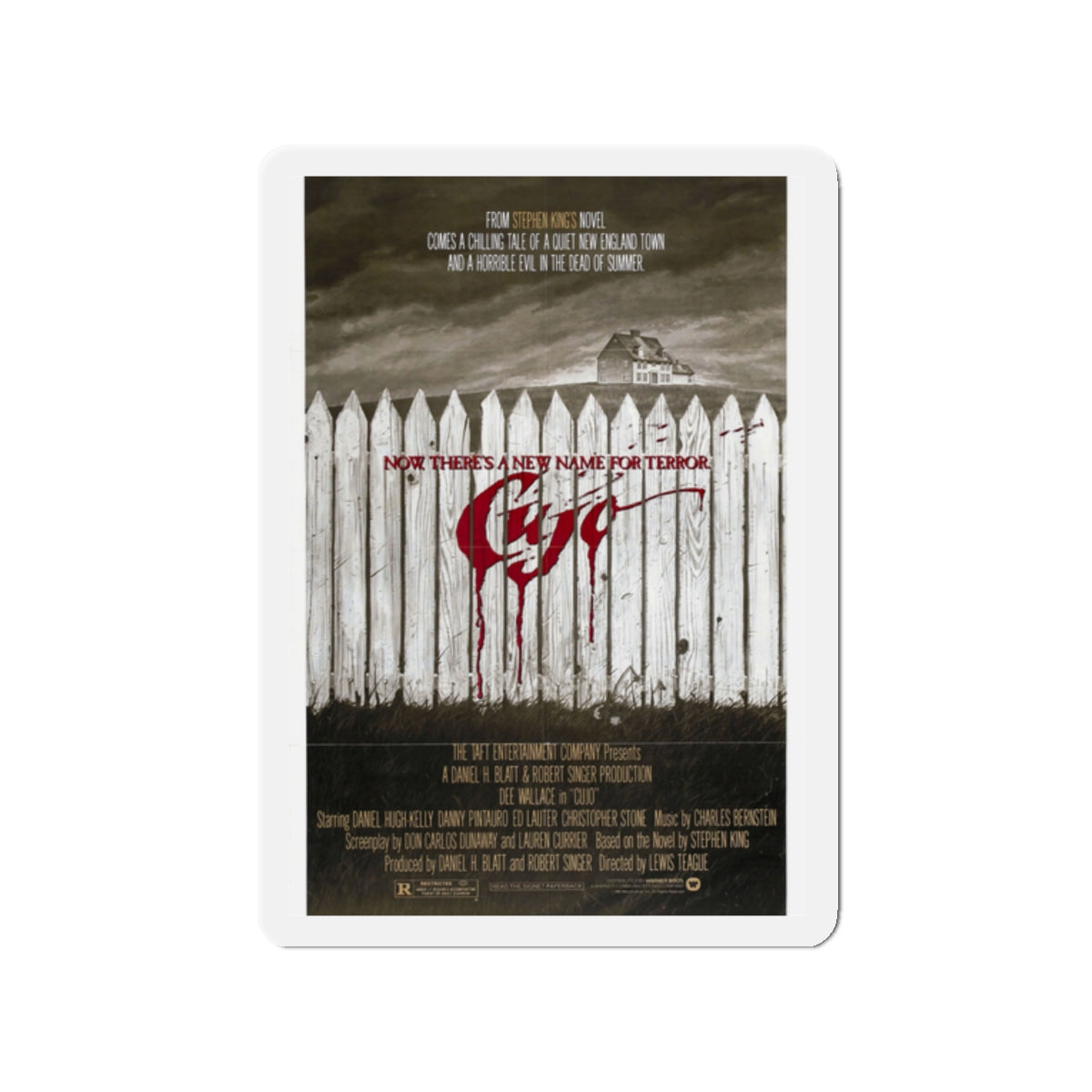 CUJO (TEASER) 1983 Movie Poster - Die-Cut Magnet-2" x 2"-The Sticker Space