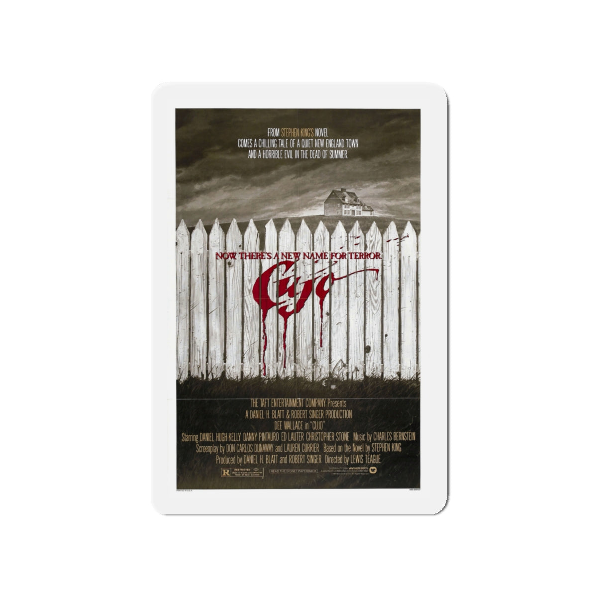 CUJO (TEASER) 1983 Movie Poster - Die-Cut Magnet-4" x 4"-The Sticker Space