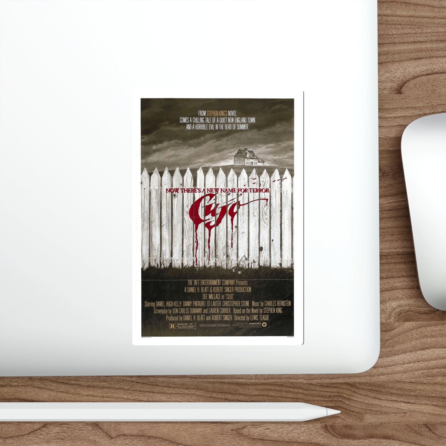 CUJO (TEASER) 1983 Movie Poster STICKER Vinyl Die-Cut Decal-The Sticker Space