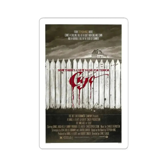 CUJO (TEASER) 1983 Movie Poster - STICKER Vinyl Kiss-Cut Decal 2 Inch White - The Sticker Space