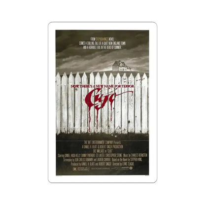 CUJO (TEASER) 1983 Movie Poster - STICKER Vinyl Kiss-Cut Decal 6 Inch White - The Sticker Space