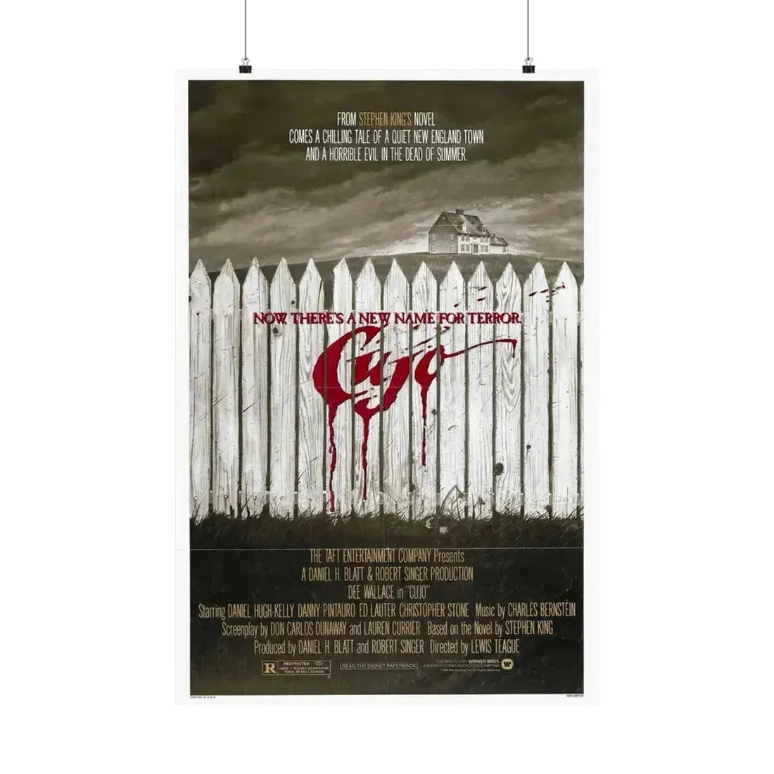 CUJO (TEASER) 1983 - Paper Movie Poster 24″ x 36″ Matte - The Sticker Space
