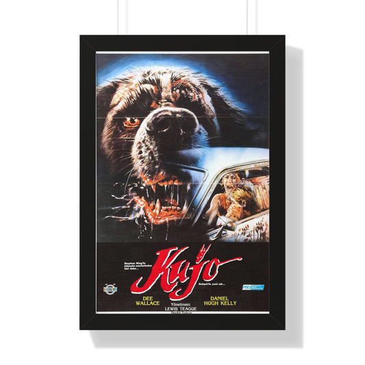 CUJO (TURKISH) 1983 - Framed Movie Poster-16″ x 24″-The Sticker Space