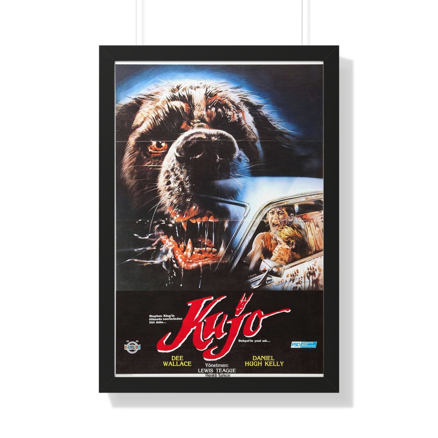 CUJO (TURKISH) 1983 - Framed Movie Poster-20" x 30"-The Sticker Space