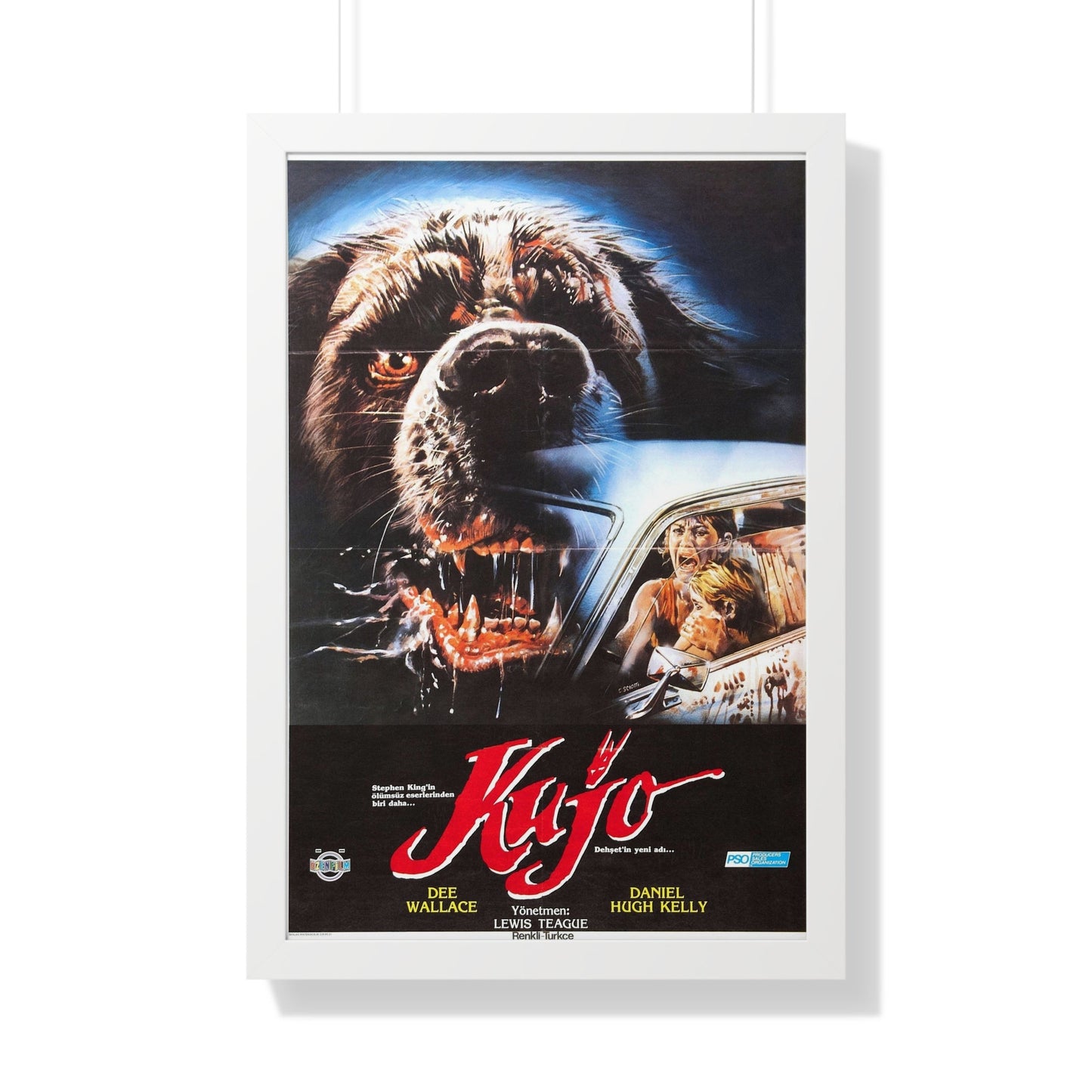 CUJO (TURKISH) 1983 - Framed Movie Poster-20" x 30"-The Sticker Space