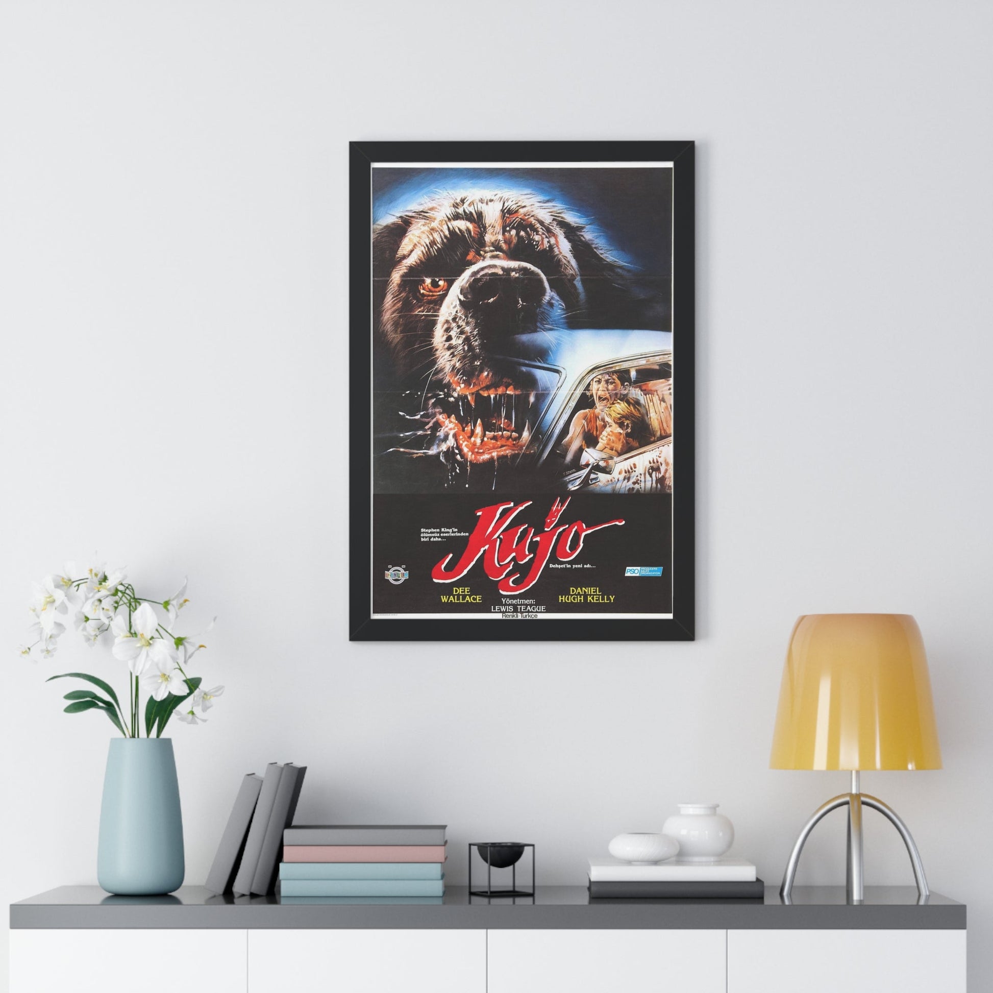 CUJO (TURKISH) 1983 - Framed Movie Poster-The Sticker Space