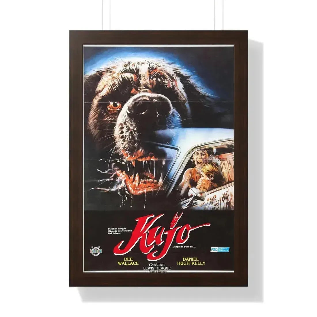 CUJO (TURKISH) 1983 - Framed Movie Poster - The Sticker Space