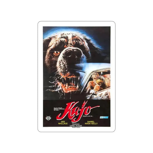CUJO (TURKISH) 1983 Movie Poster STICKER Vinyl Die-Cut Decal 2 Inch - The Sticker Space