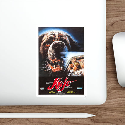 CUJO (TURKISH) 1983 Movie Poster STICKER Vinyl Die-Cut Decal-The Sticker Space