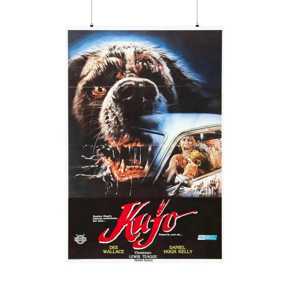 CUJO (TURKISH) 1983 - Paper Movie Poster 36" x 54" Matte - The Sticker Space