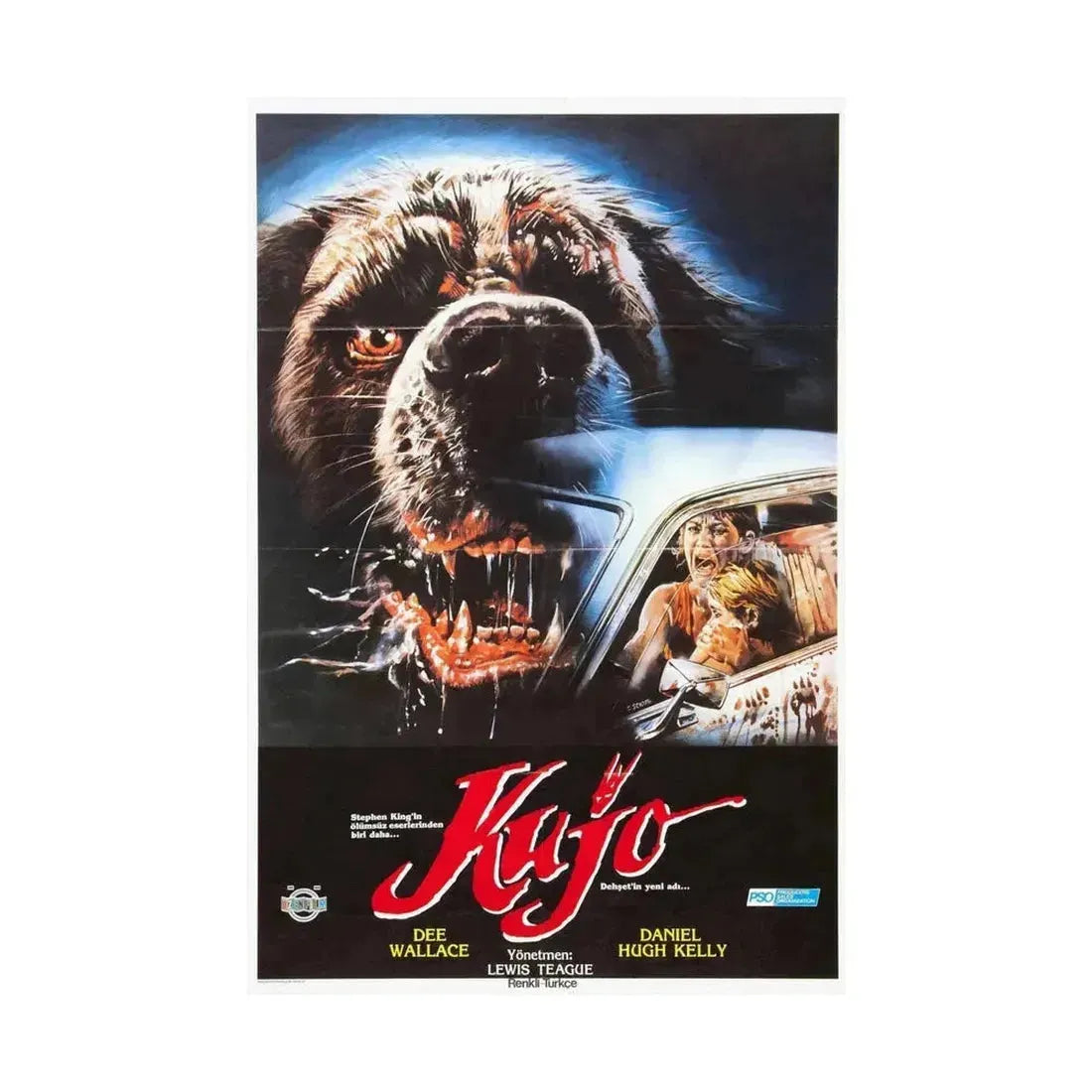 CUJO (TURKISH) 1983 - Paper Movie Poster - The Sticker Space
