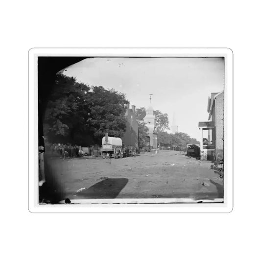 Culpeper Court House, Va. Street Scene (U.S. Civil War) STICKER Vinyl Kiss-Cut Decal 2 Inch White - The Sticker Space