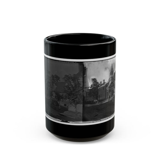 Culpeper Court House, Va.  Court House, With A Group Of Confederates Captured At Cedar Mountain On Balcony (U.S. Civil War) Black Coffee Mug