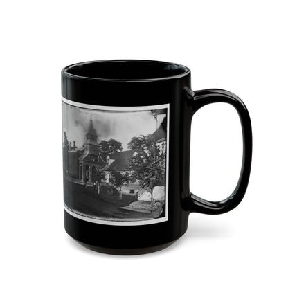 Culpeper Court House, Va.  Court House, With A Group Of Confederates Captured At Cedar Mountain On Balcony (U.S. Civil War) Black Coffee Mug