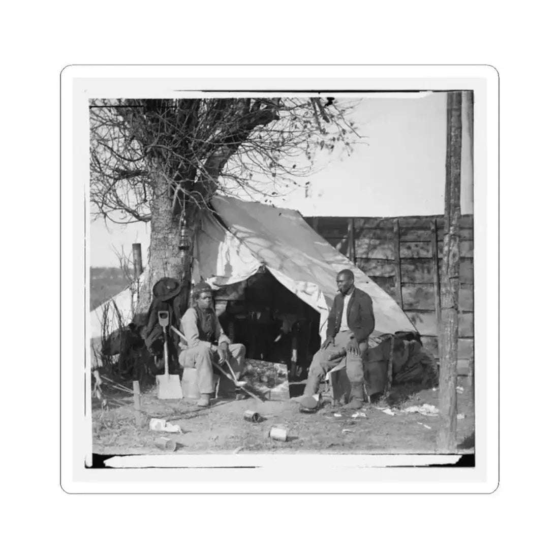 Culpeper, Va.  Contrabands (U.S. Civil War) STICKER Vinyl Kiss-Cut Decal 2 Inch White - The Sticker Space