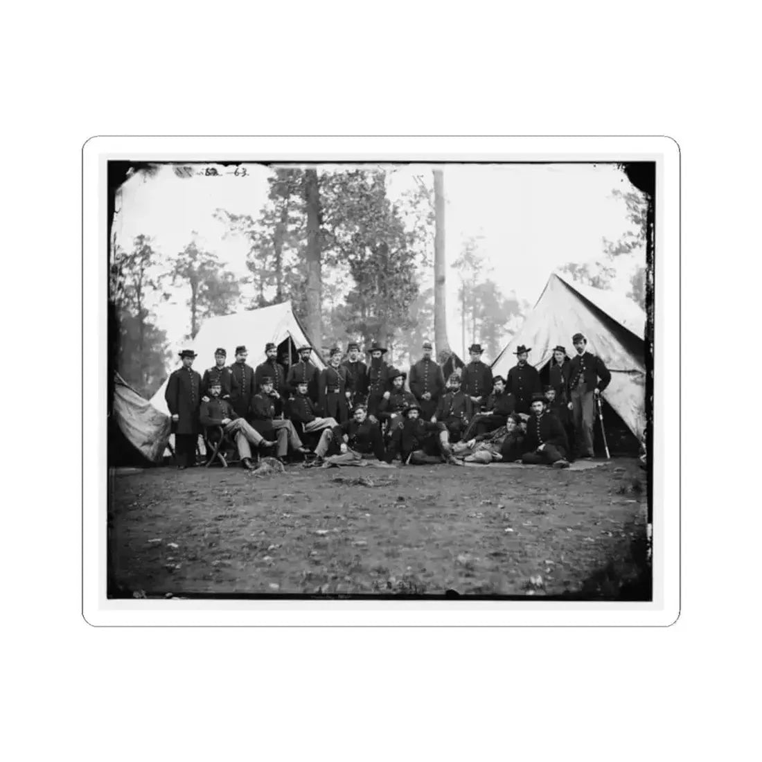 Culpeper, Va. Officers of the 80Th New York Infantry, Provost Guard (U.S. Civil War) STICKER Vinyl Kiss-Cut Decal 2 Inch White - The Sticker Space