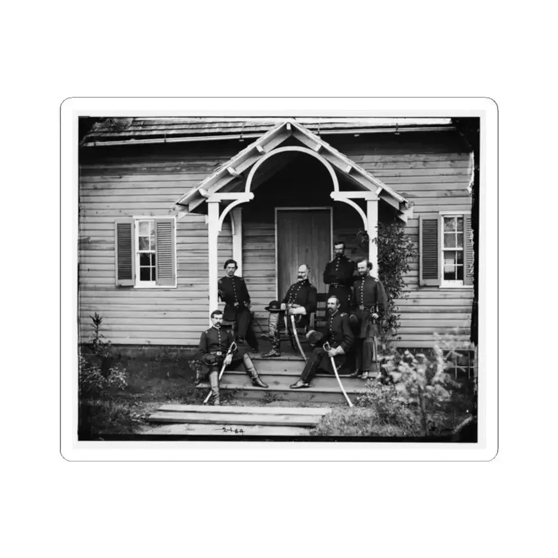 Culpeper, Va. Provost Marshal General Marsena R. Patrick and Staff (U.S. Civil War) STICKER Vinyl Kiss-Cut Decal 2 Inch White - The Sticker Space