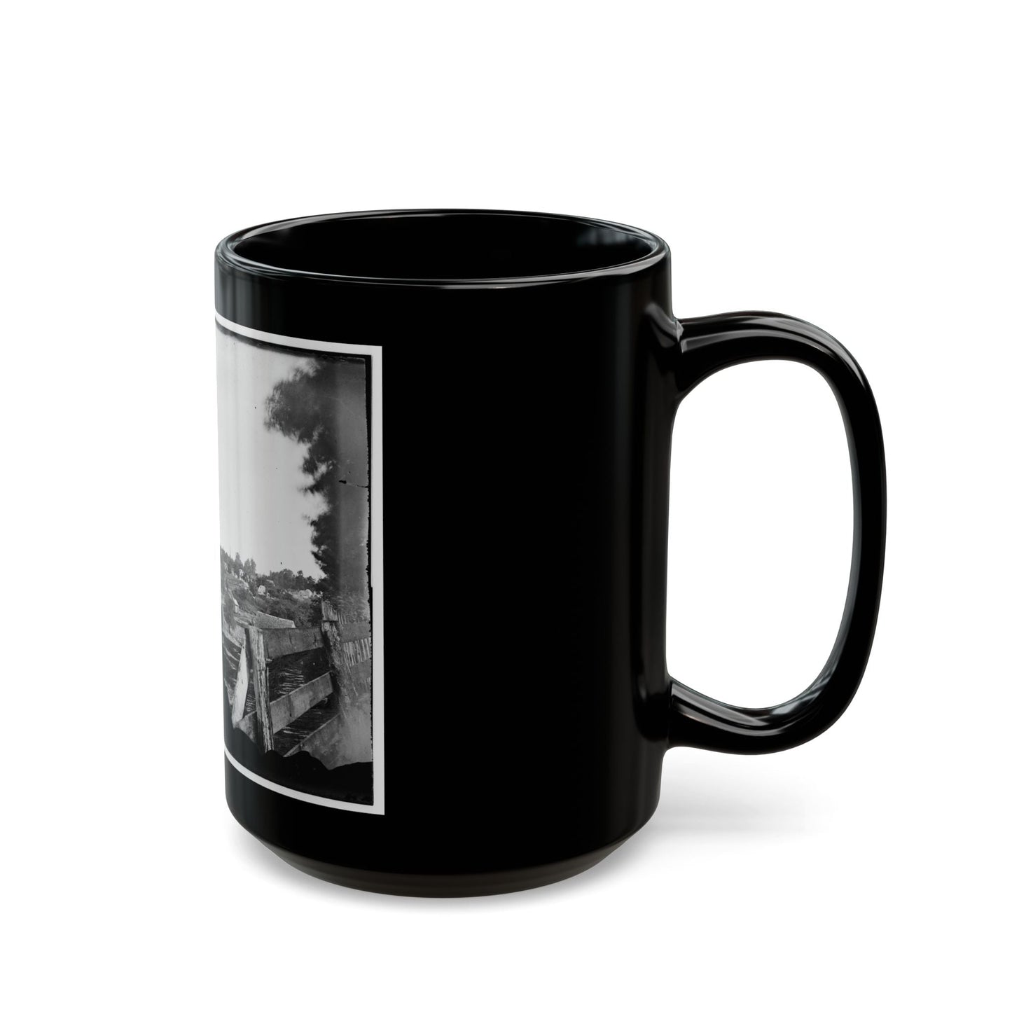 Culpeper, Va. Approach To Town, With Photographer's Wagon In Foreground (U.S. Civil War) Black Coffee Mug-The Sticker Space