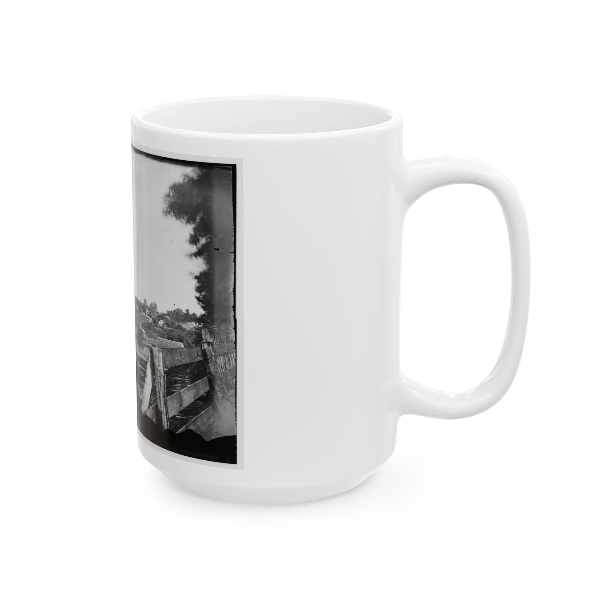 Culpeper, Va. Approach To Town, With Photographer's Wagon In Foreground (U.S. Civil War) White Coffee Mug-The Sticker Space