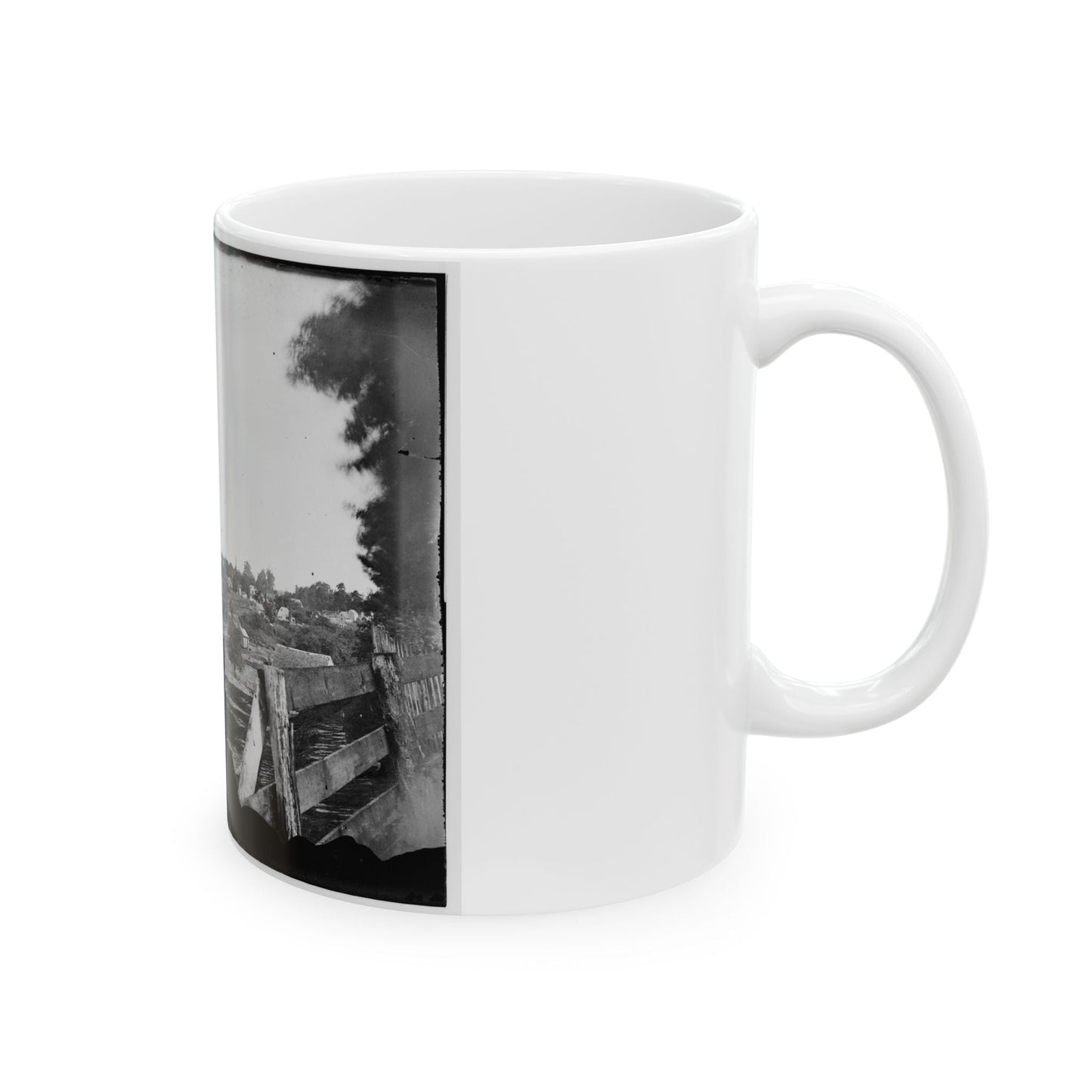 Culpeper, Va. Approach To Town, With Photographer's Wagon In Foreground (U.S. Civil War) White Coffee Mug-The Sticker Space