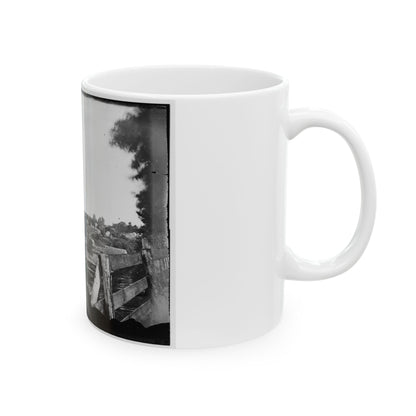 Culpeper, Va. Approach To Town, With Photographer's Wagon In Foreground (U.S. Civil War) White Coffee Mug-The Sticker Space