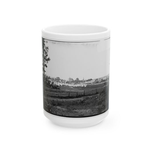 Culpeper, Va. Encampment On The Edge Of Town (U.S. Civil War) White Coffee Mug