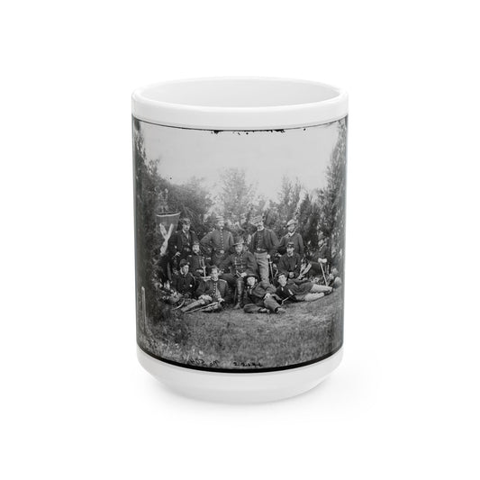 Culpeper, Va. Gen Robert O. Tyler And Staff Of The Artillery Reserve; Another View (U.S. Civil War) White Coffee Mug