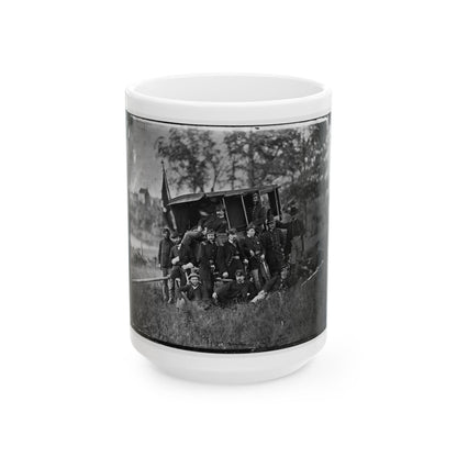 Culpeper, Va. Gen Robert O. Tyler And Staff Of The Artillery Reserve (U.S. Civil War) White Coffee Mug