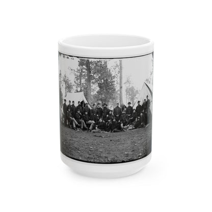 Culpeper, Va. Officers Of The 80th New York Infantry, Provost Guard (U.S. Civil War) White Coffee Mug-15oz-The Sticker Space